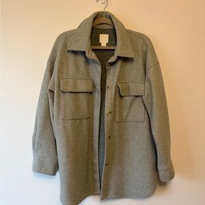 H&M Women’s Sage Green Shirt Jacket